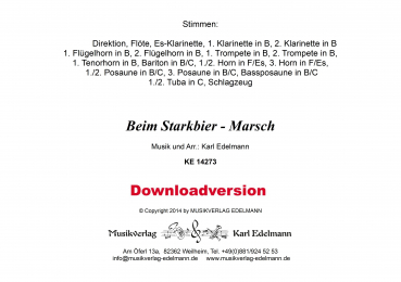 Beim Starkbier - Marsch - Download